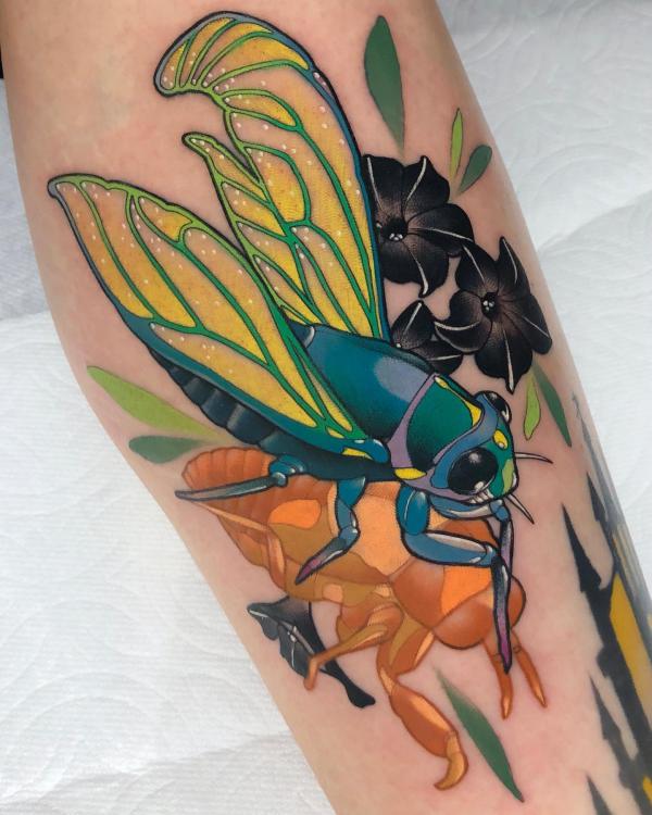 50 Cicada tattoos to Celebrate Change
