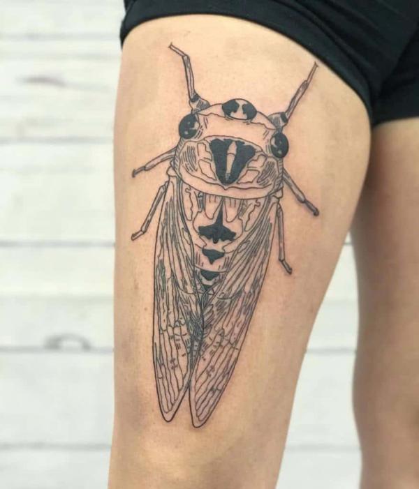 50 Cicada tattoos to Celebrate Change