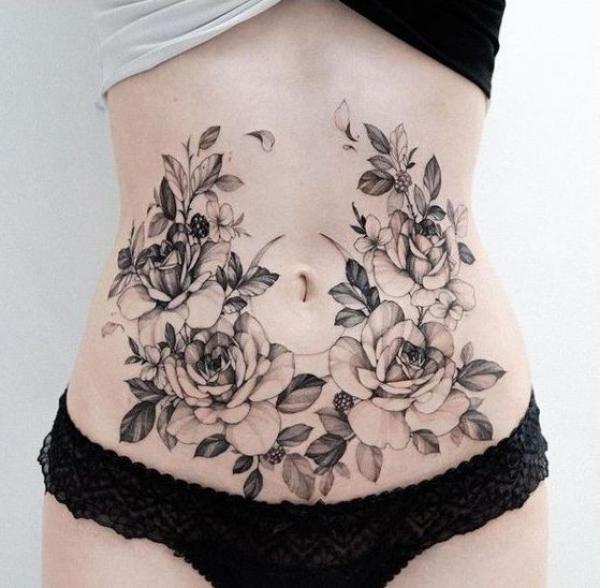 140 Meaningful Stomach Tattoos for Women