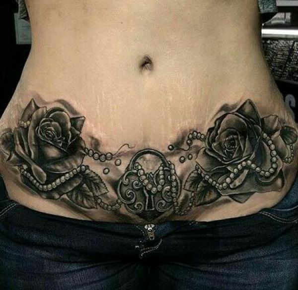 140 Meaningful Stomach Tattoos for Women