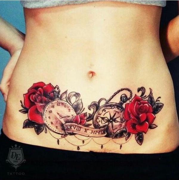 140 Meaningful Stomach Tattoos for Women