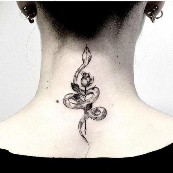 70 Rose and Snake Tattoo Designs with Meaning