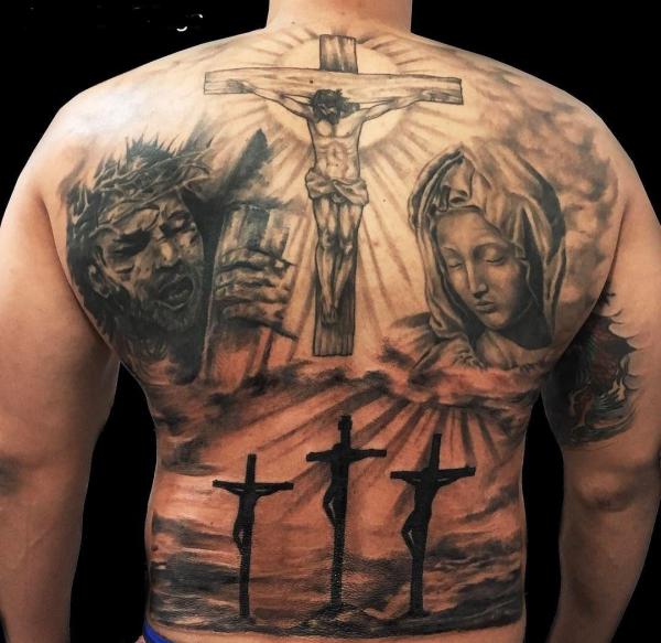 50 Meaningful Cross Tattoos with Jesus