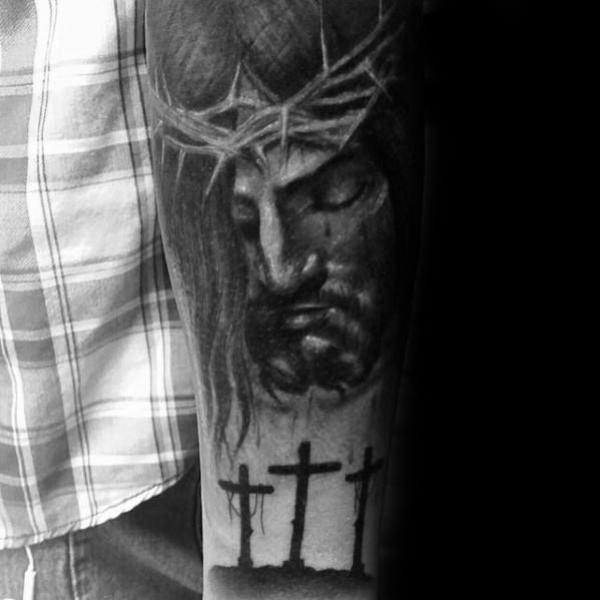 50 Meaningful Cross Tattoos with Jesus