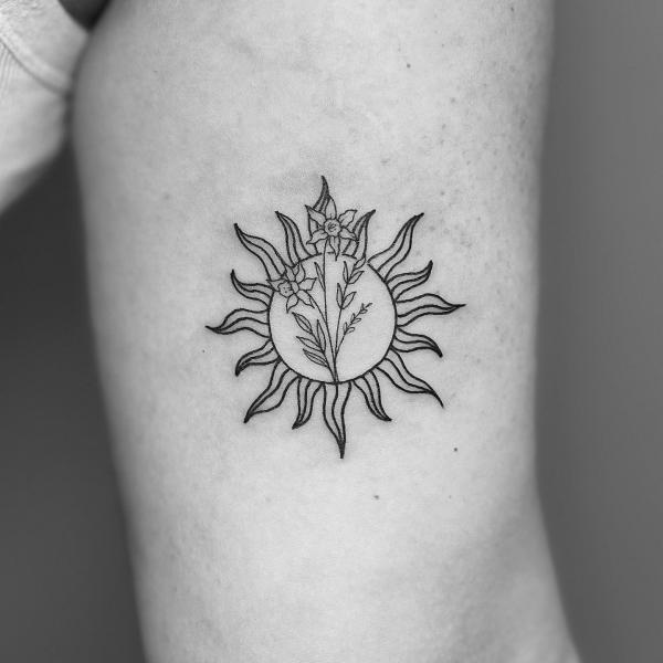 160 Sun Tattoo Designs with Meaning