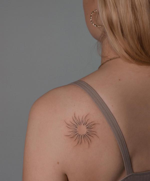 160 Sun Tattoo Designs with Meaning