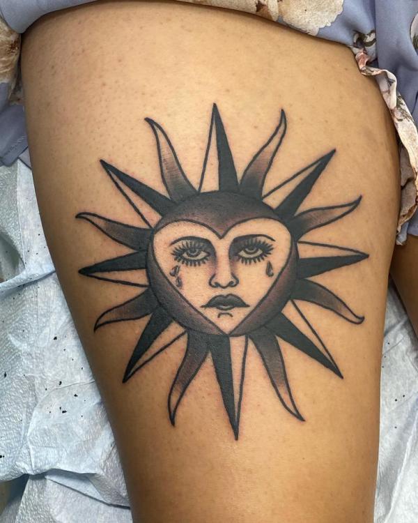160 Sun Tattoo Designs with Meaning