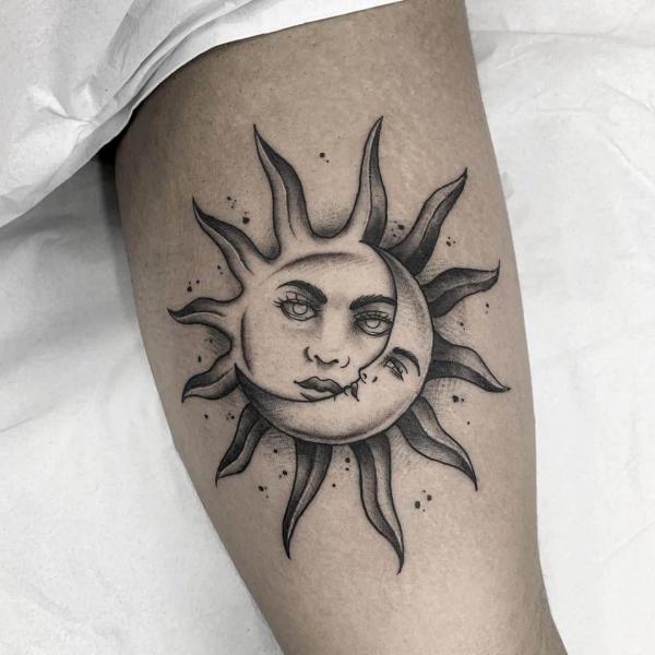 160 Sun Tattoo Designs with Meaning