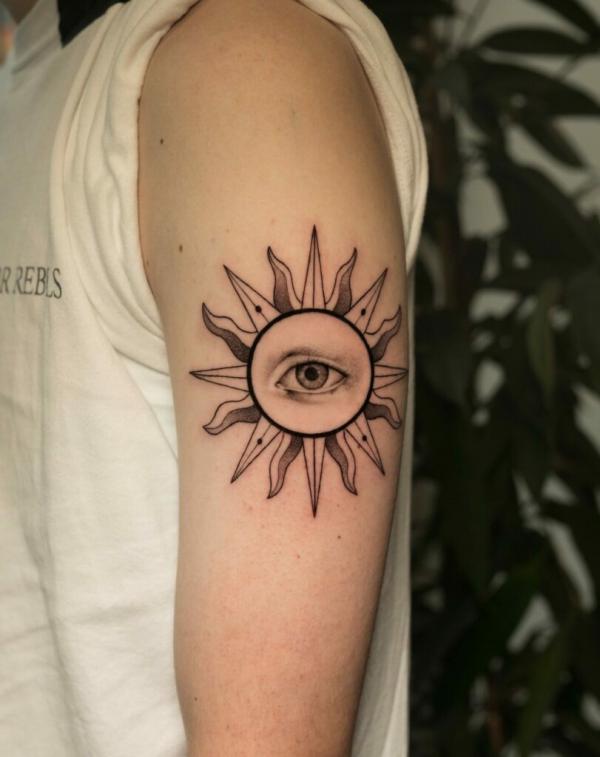 160 Sun Tattoo Designs with Meaning