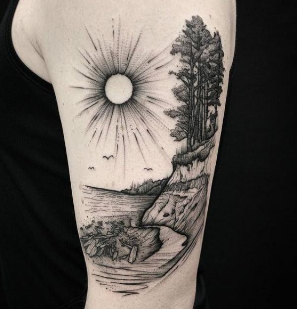 160 Sun Tattoo Designs with Meaning