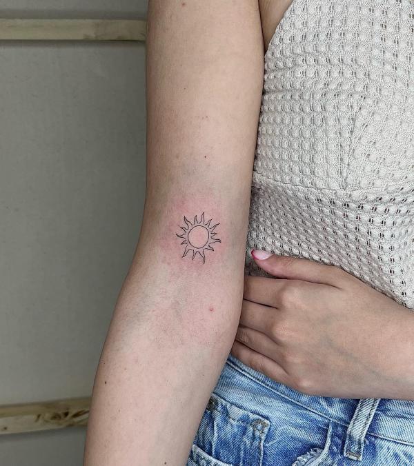 160 Sun Tattoo Designs with Meaning