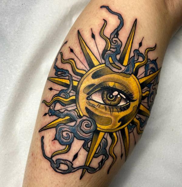 160 Sun Tattoo Designs with Meaning