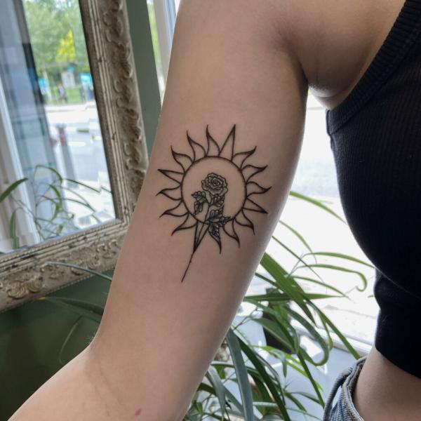 160 Sun Tattoo Designs with Meaning