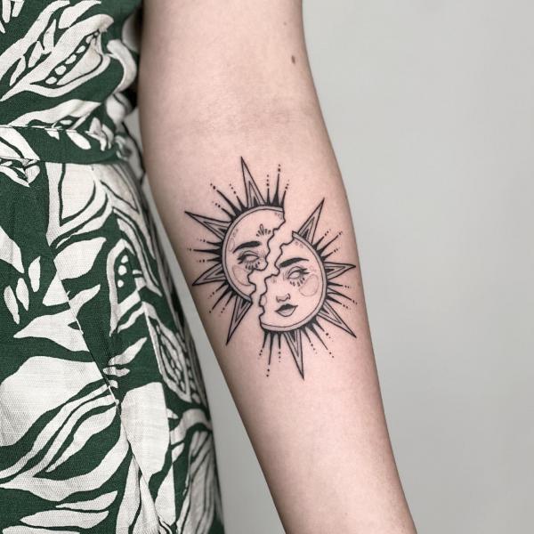 160 Sun Tattoo Designs with Meaning