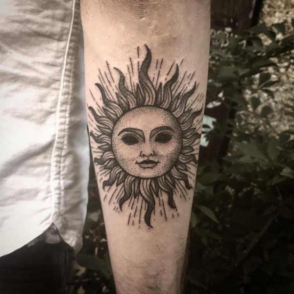 160 Sun Tattoo Designs with Meaning