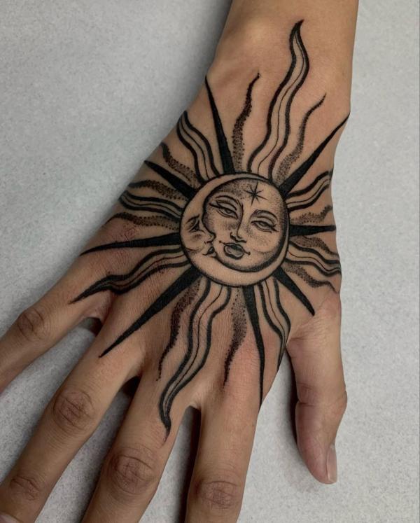 160 Sun Tattoo Designs with Meaning