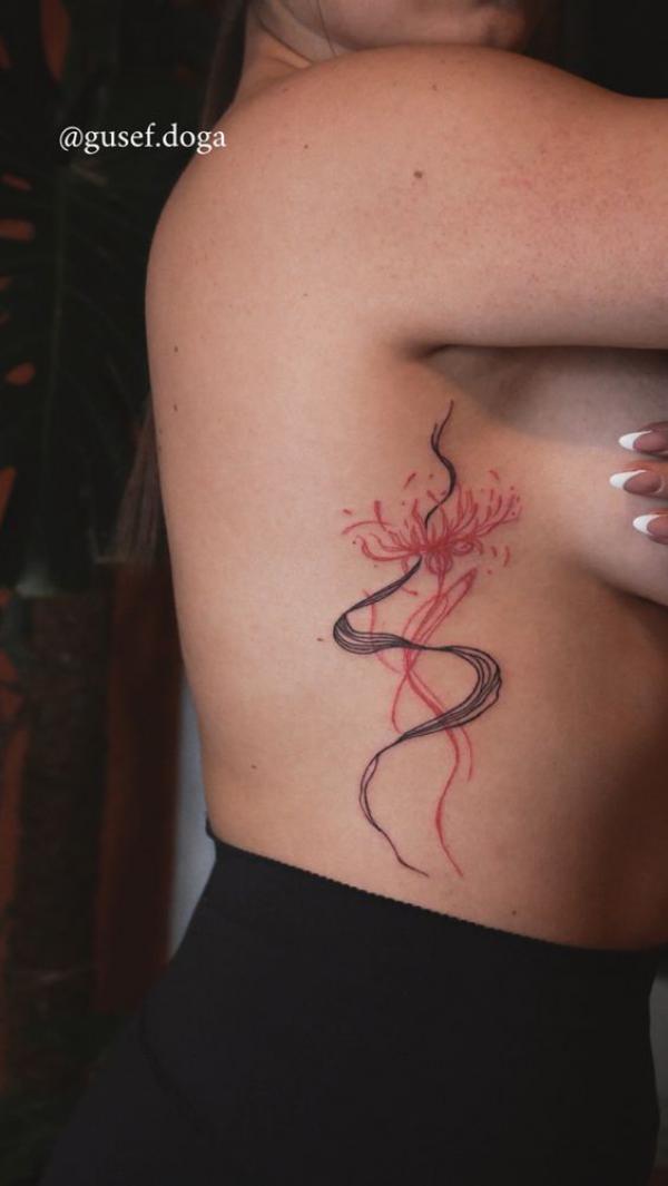 80 Cute Side Boob Tattoos for women