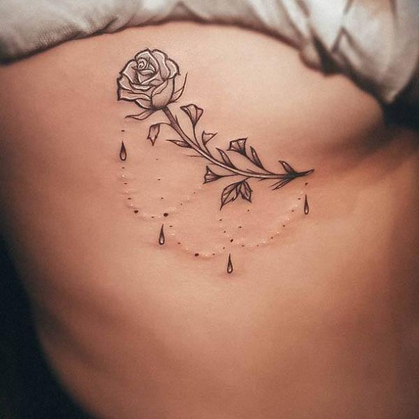 80 Cute Side Boob Tattoos for women