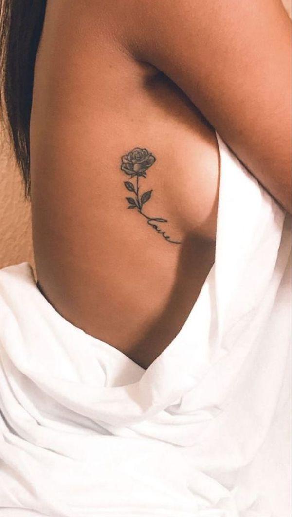 80 Cute Side Boob Tattoos for women