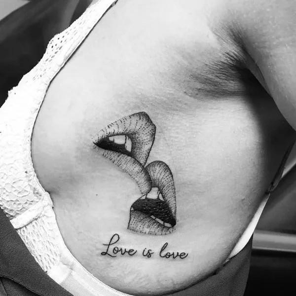 80 Cute Side Boob Tattoos for women
