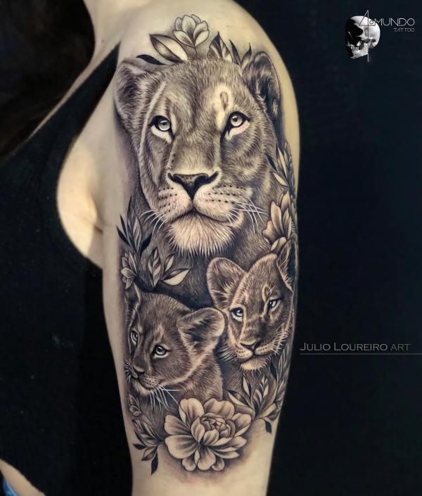 20 Lioness and Cub Tattoo Designs with Meaning