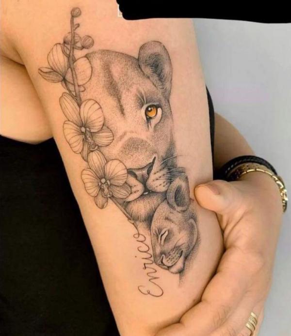 20 Lioness and Cub Tattoo Designs with Meaning