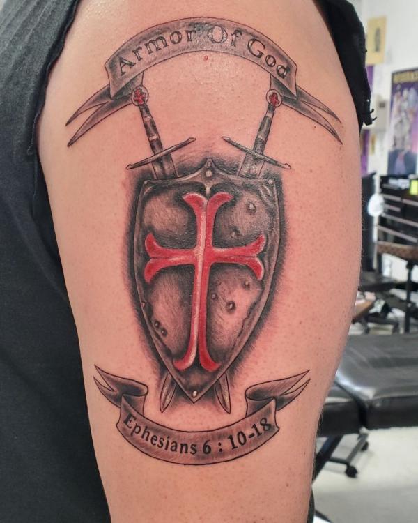 70 Shield Tattoo Designs with Meaning