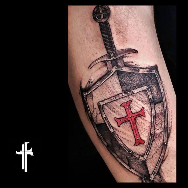 70 Shield Tattoo Designs with Meaning