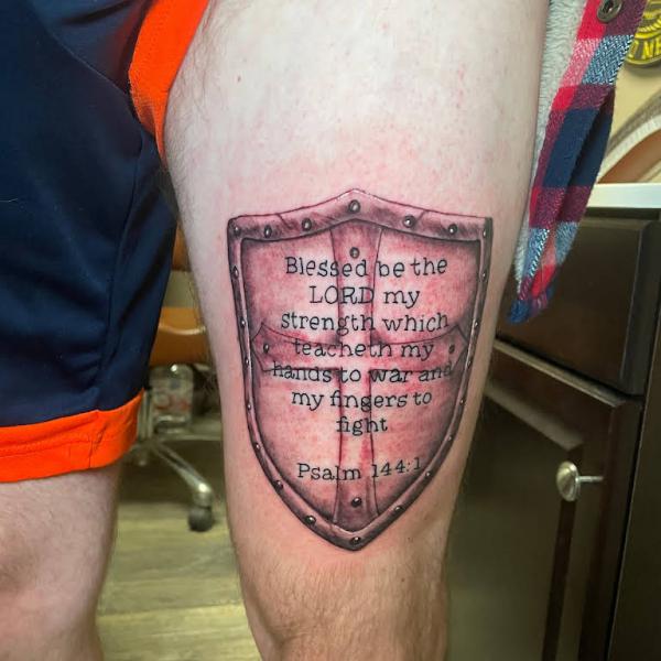 70 Shield Tattoo Designs with Meaning