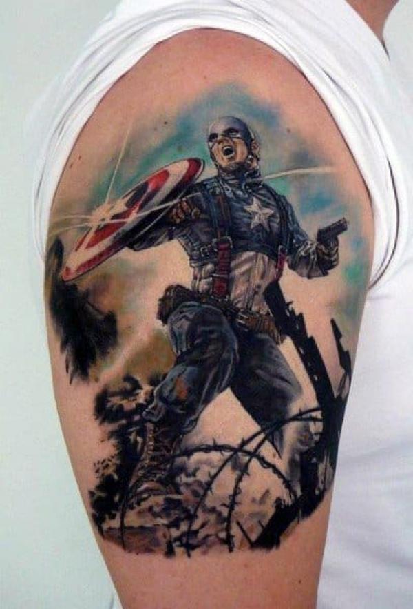 70 Shield Tattoo Designs with Meaning