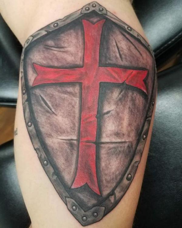 70 Shield Tattoo Designs with Meaning