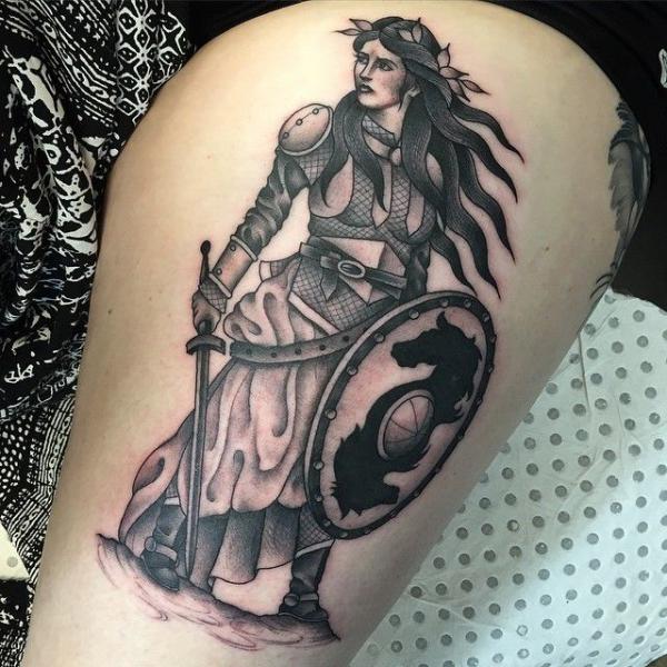 70 Shield Tattoo Designs with Meaning