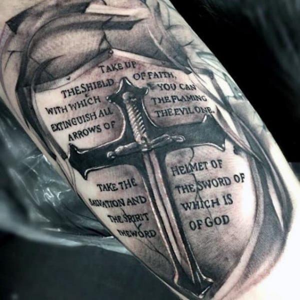 70 Shield Tattoo Designs with Meaning