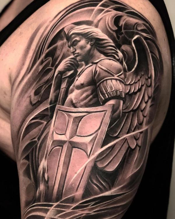 70 Shield Tattoo Designs with Meaning