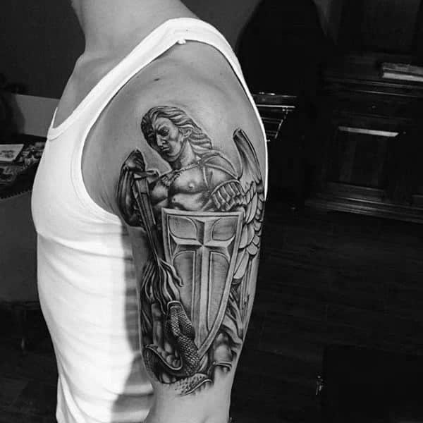 70 Shield Tattoo Designs with Meaning
