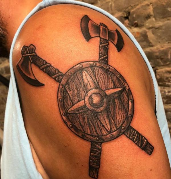 70 Shield Tattoo Designs with Meaning