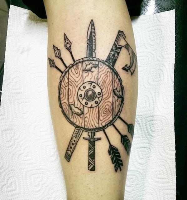 70 Shield Tattoo Designs with Meaning