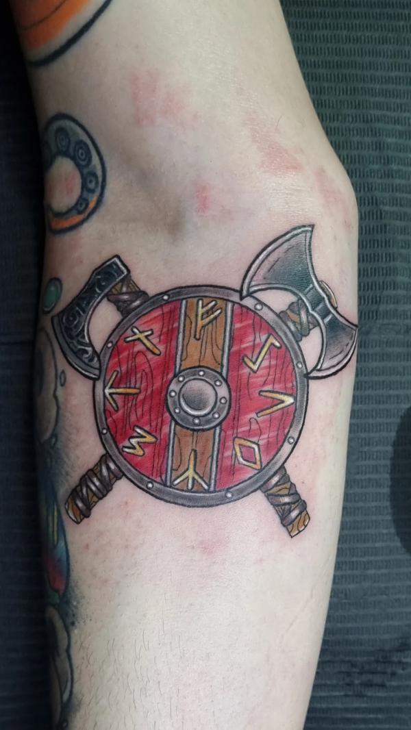70 Shield Tattoo Designs with Meaning