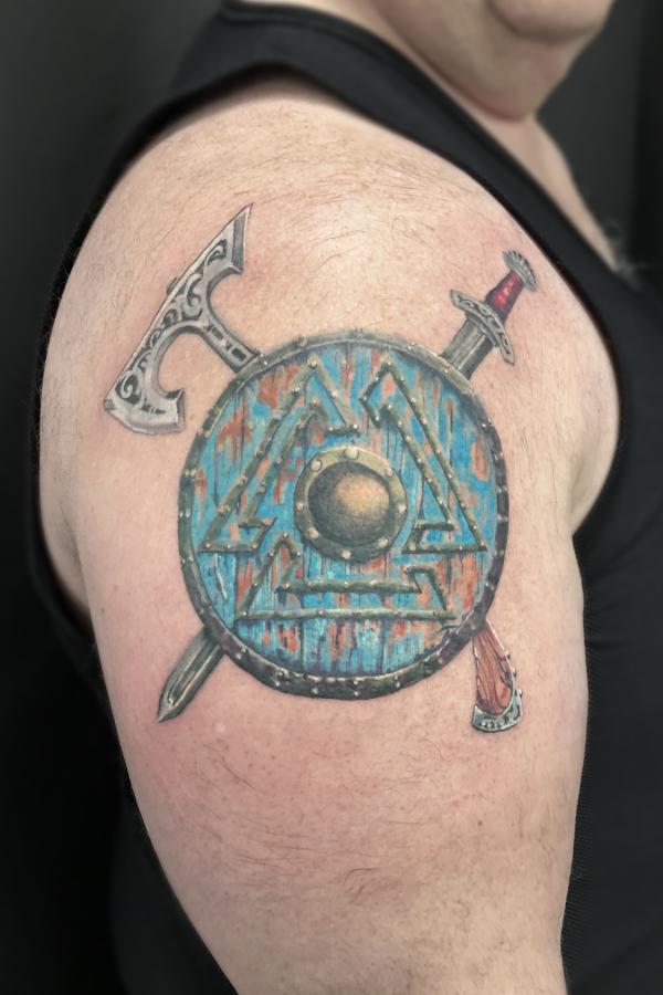 70 Shield Tattoo Designs with Meaning