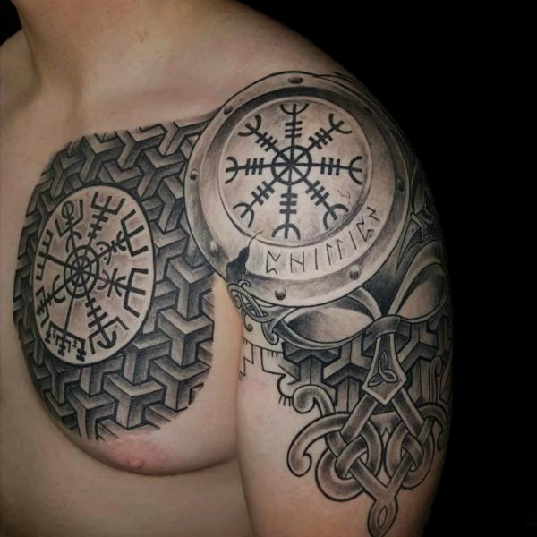70 Shield Tattoo Designs with Meaning