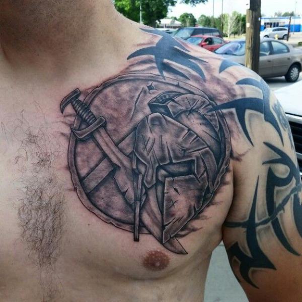 70 Shield Tattoo Designs with Meaning