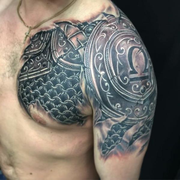 70 Shield Tattoo Designs with Meaning