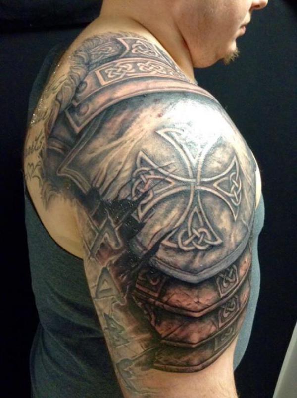 70 Shield Tattoo Designs with Meaning