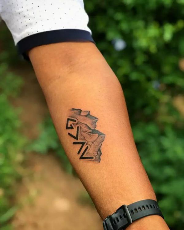 40 God is Greater Than the Highs and Lows Tattoos