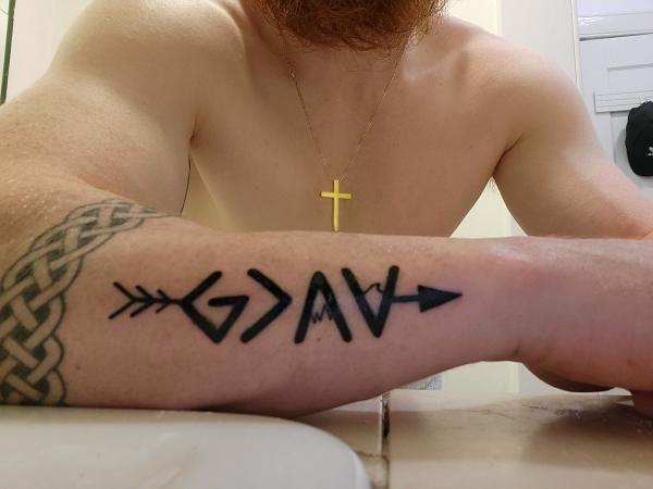 40 God is Greater Than the Highs and Lows Tattoos