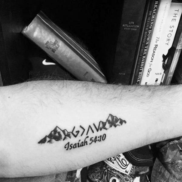 40 God is Greater Than the Highs and Lows Tattoos