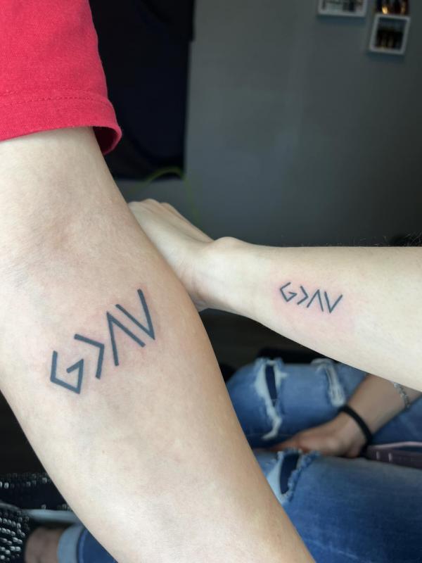40 God is Greater Than the Highs and Lows Tattoos