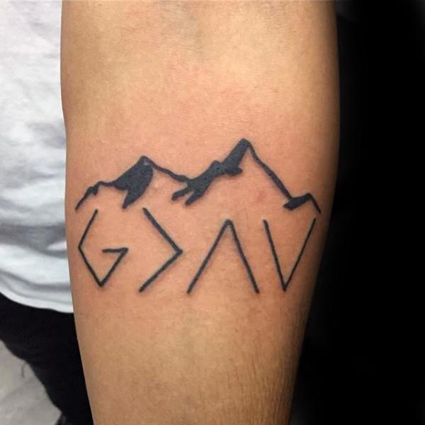 40 God is Greater Than the Highs and Lows Tattoos