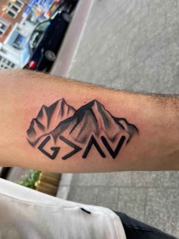 40 God is Greater Than the Highs and Lows Tattoos