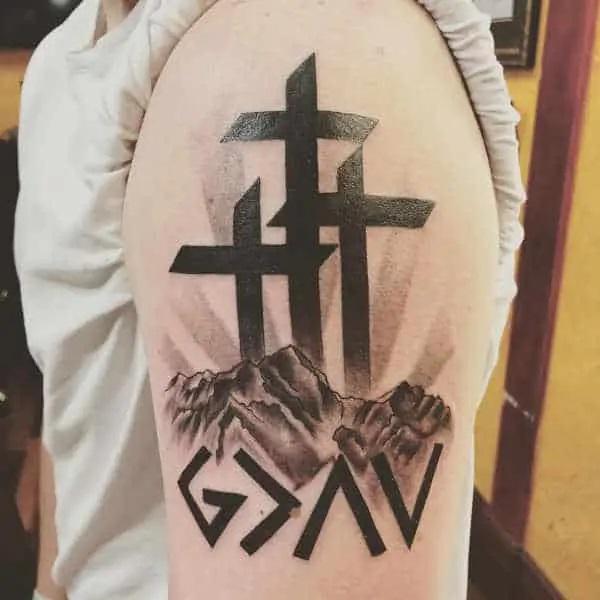 40 God is Greater Than the Highs and Lows Tattoos